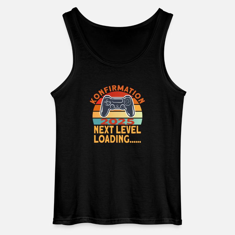 Konfirmation 2025 Konfirmand - Gildan Männer Tank Top - Schwarz