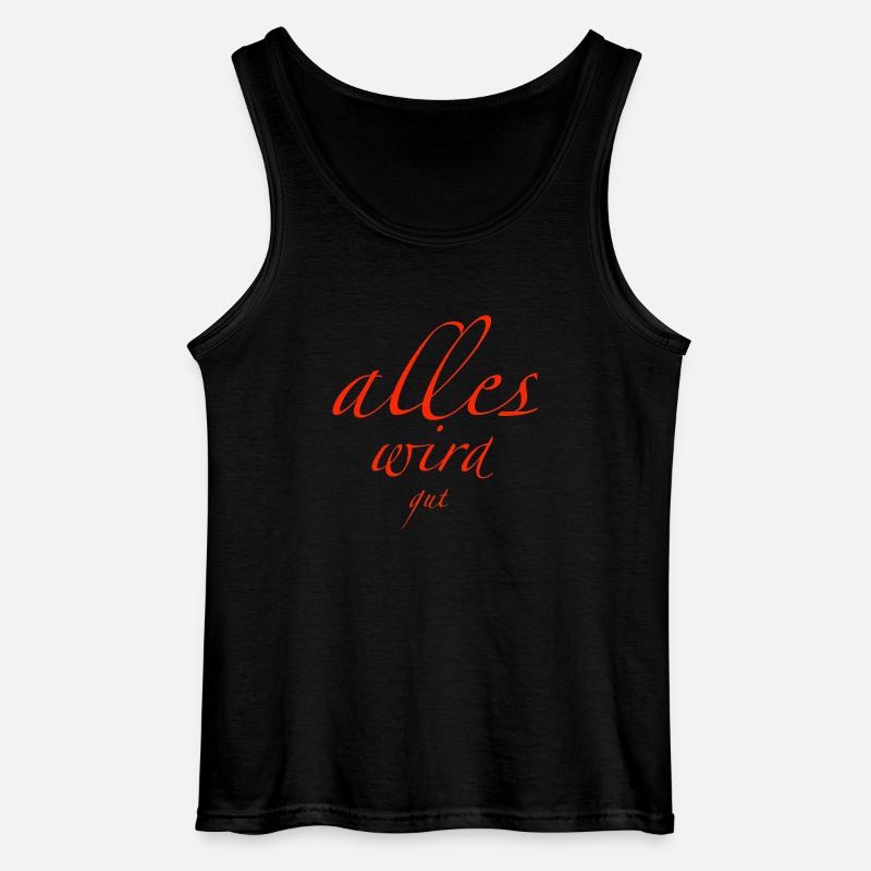 alles wird gut - Gildan Männer Tank Top - Schwarz