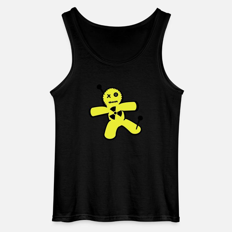 Voodoo-Puppe gegen Atomkraft - Gildan Männer Tank Top - Schwarz