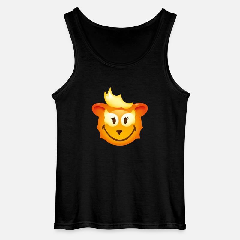 Smiley Fox - Gildan tanktop til mænd - sort