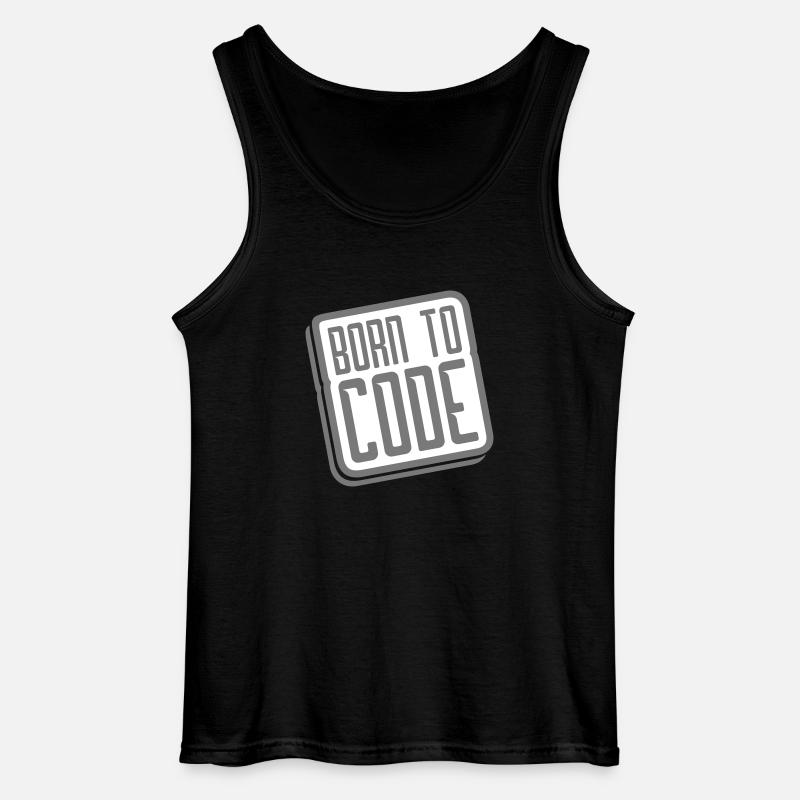 born to code - Gildan Männer Tank Top - Schwarz