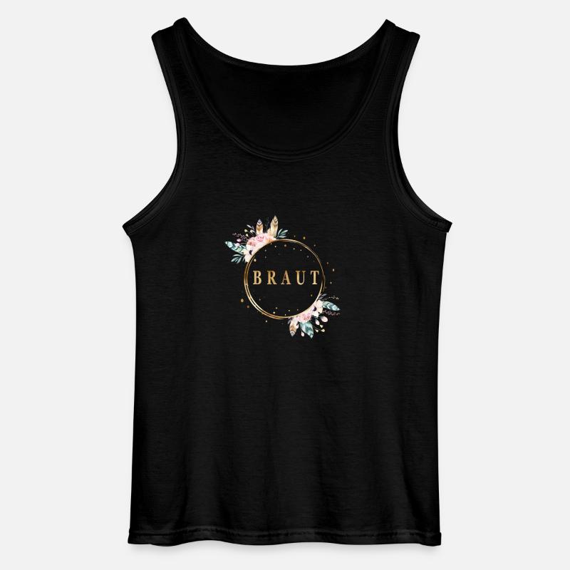 boho_braut - Gildan Männer Tank Top - Schwarz
