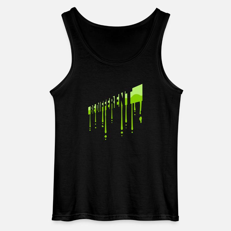 Be different Logo Design - Gildan Männer Tank Top - Schwarz
