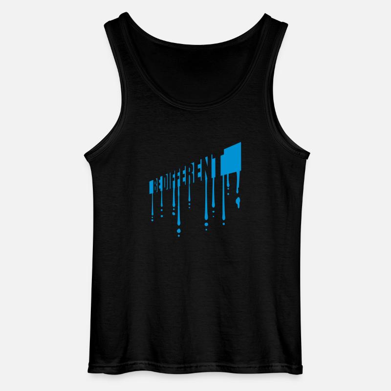 Be different Logo Design - Gildan Männer Tank Top - Schwarz