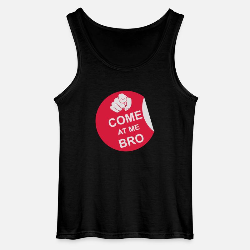 come at me bro - Gildan Männer Tank Top - Schwarz