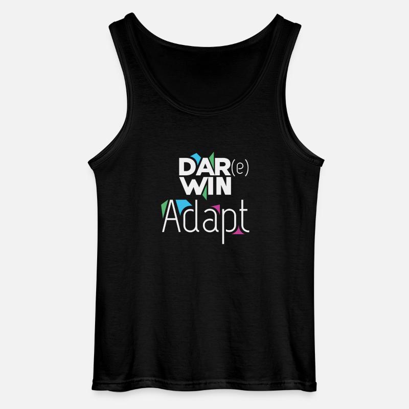 Darwin Adapt - Gildan Männer Tank Top - Schwarz
