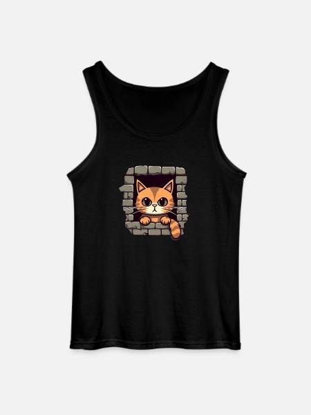 Chat mignon - Débardeur Gildan Homme - noir