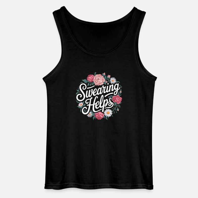 Swearing Helps 8 - Gildan Männer Tank Top - Schwarz