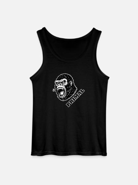 Wütender Gorilla - PRIMAL Design - Gildan Männer Tank Top - Schwarz