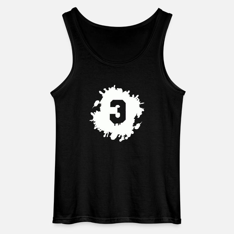 3 klecks - Gildan Männer Tank Top - Schwarz