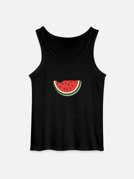 Watermelon - Gildan Männer Tank Top - Schwarz