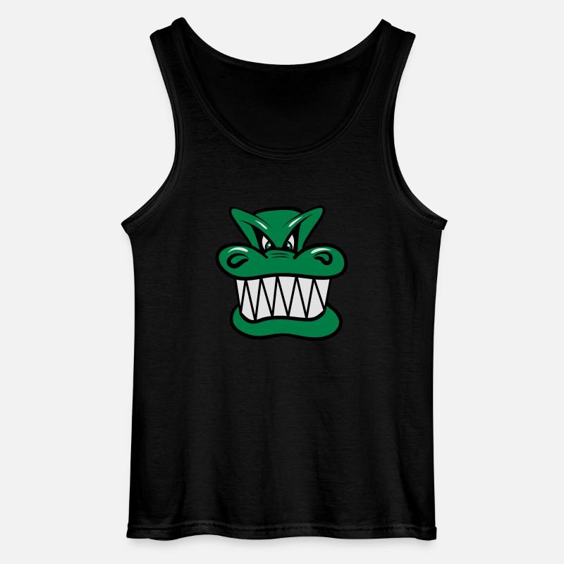 Drache böse witzig Cool Comic - Gildan Männer Tank Top - Schwarz