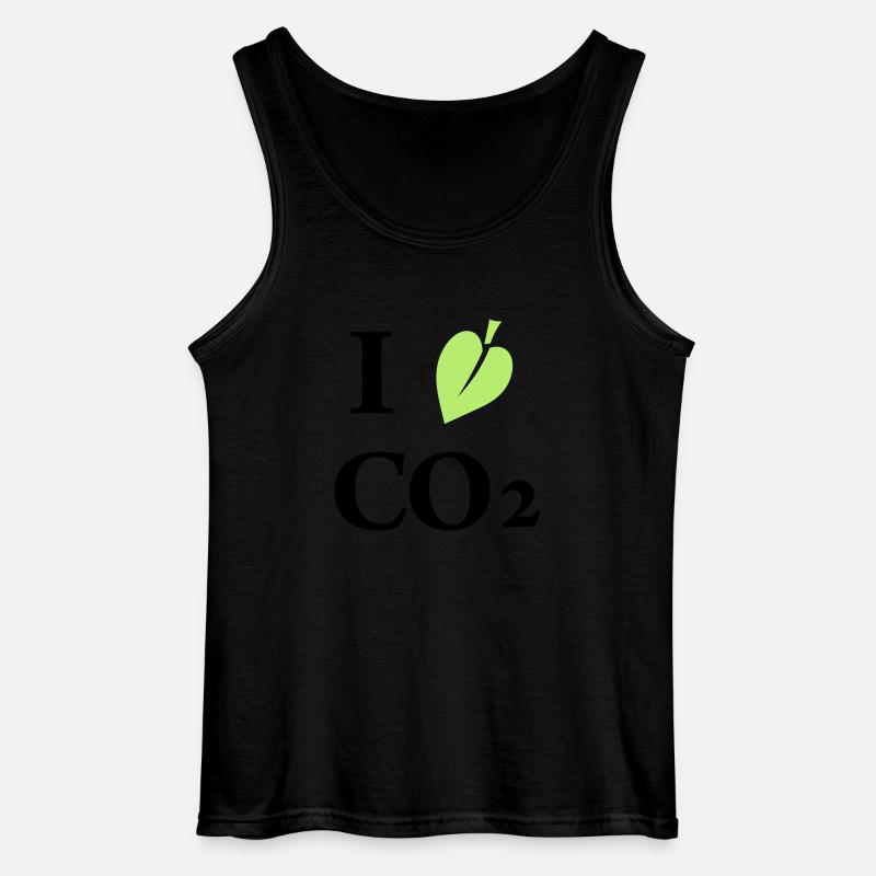 i love co2 - Gildan Männer Tank Top - Schwarz