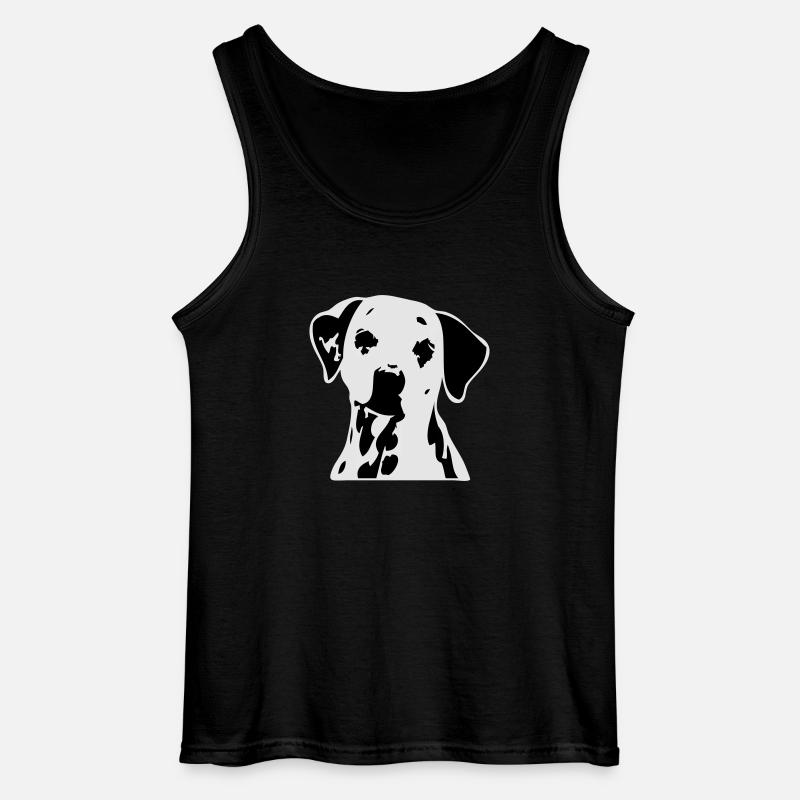 dogz_dalmatiner - Gildan Männer Tank Top - Schwarz