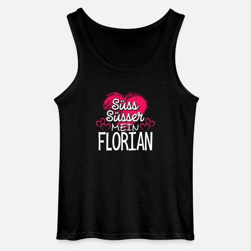 FLORIAN - süss - Gildan Männer Tank Top - Schwarz