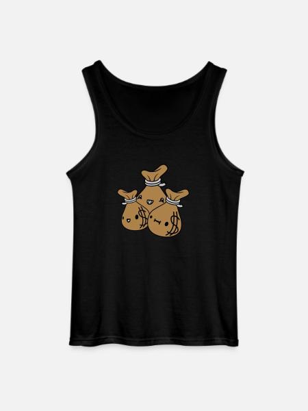 Geldsäcke Freunde Team Crew - Gildan Männer Tank Top - Schwarz