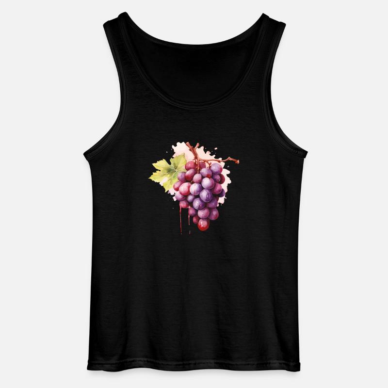 Weintrauben - Gildan Männer Tank Top - Schwarz
