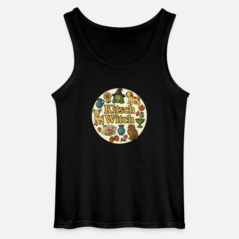 Kitsch-Hexe - Gildan Männer Tank Top - Schwarz