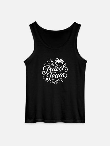 Travel Team - Gildan Men’s Tank Top - black