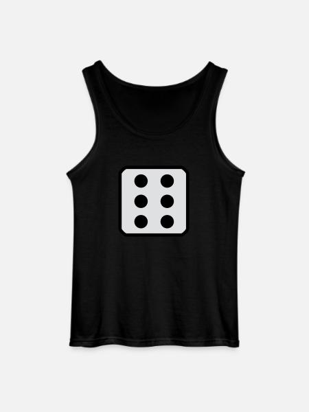 Würfel 6 - Gildan Männer Tank Top - Schwarz