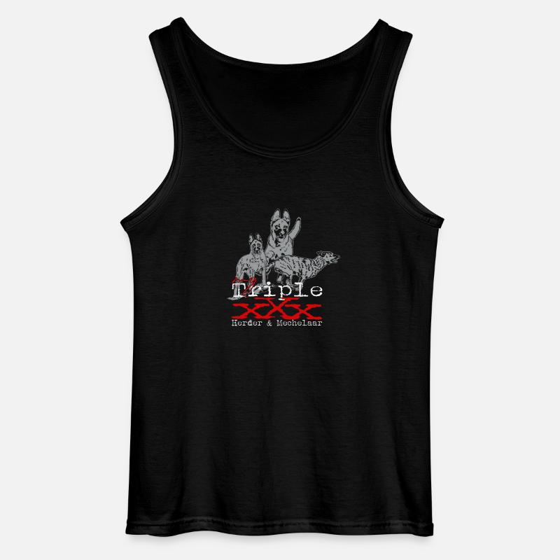 triple x-Herder & x-Mechelaar - Gildan Männer Tank Top - Schwarz