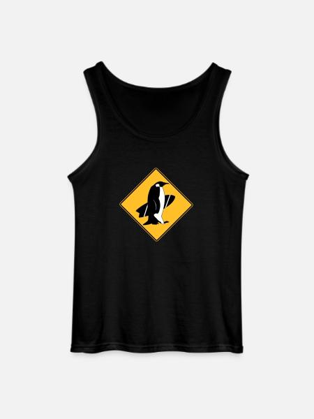 surfing_penguins - Gildan Men’s Tank Top - black