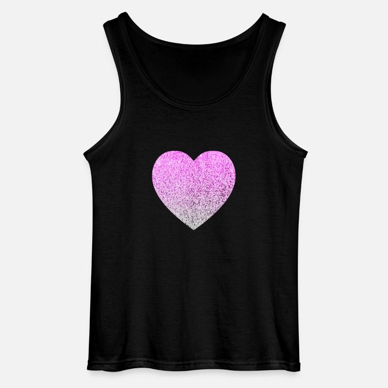 glitter - Gildan Männer Tank Top - Schwarz