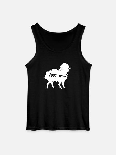 Sheep / farm: 100% Wool - Gildan Men’s Tank Top - black