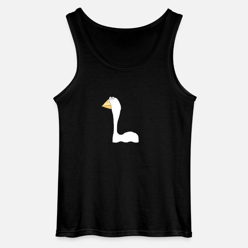 Schwan - Gildan Männer Tank Top - Schwarz