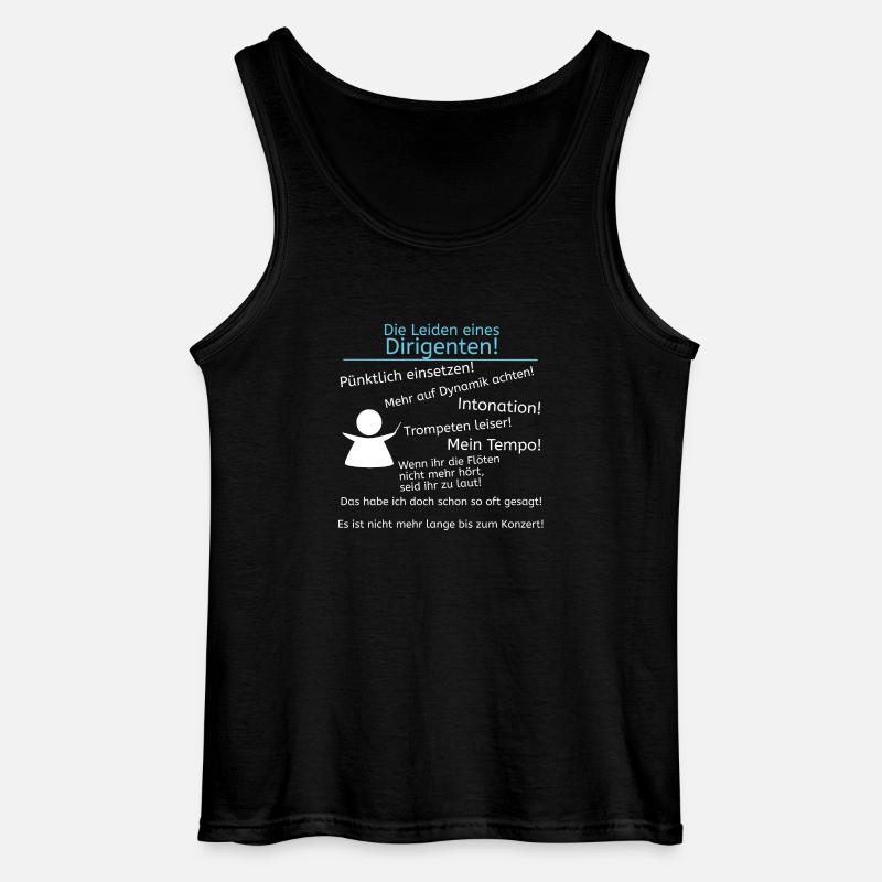 Leiden eines Dirigenten - Gildan Männer Tank Top - Schwarz