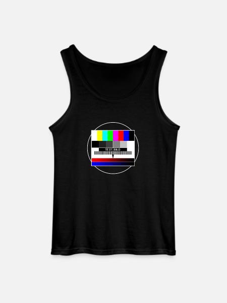 tv-testbild - Gildan Männer Tank Top - Schwarz