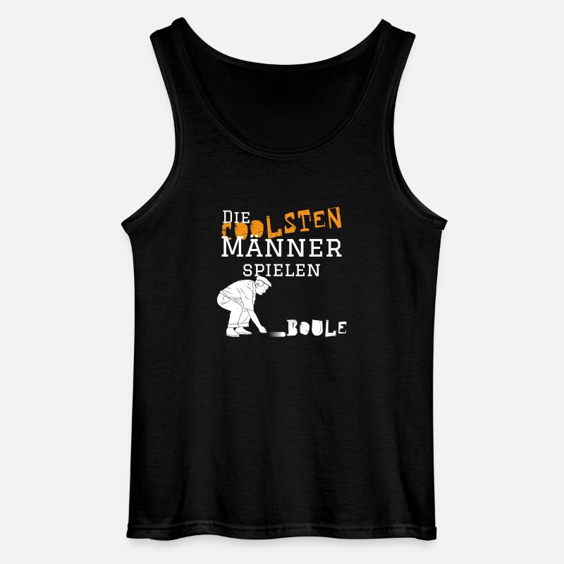 Die coolsten_Männer_Boule - Gildan Männer Tank Top - Schwarz