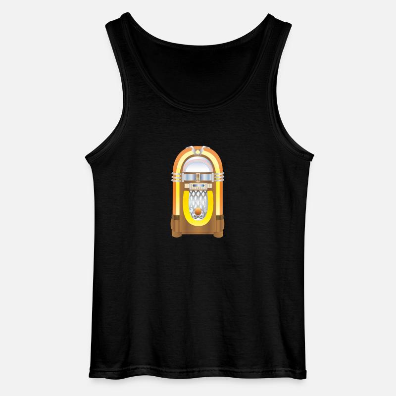 jukebox - Gildan Männer Tank Top - Schwarz