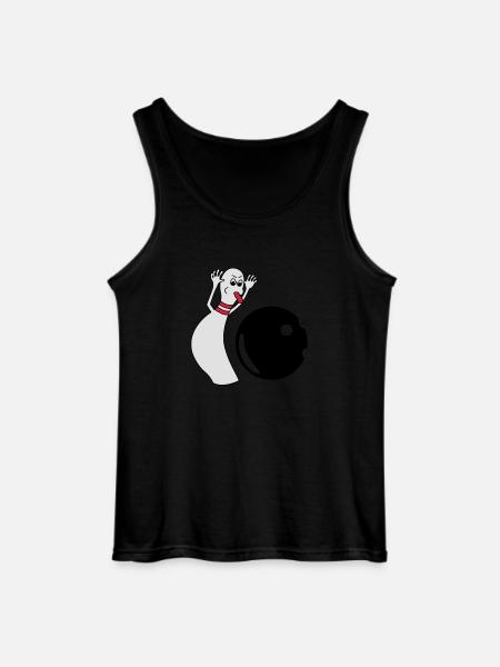 Bowling Pin - Gildan Männer Tank Top - Schwarz