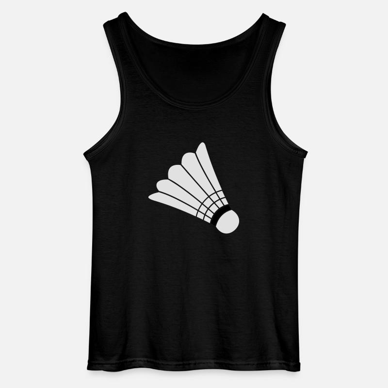 Badminton - Gildan Männer Tank Top - Schwarz