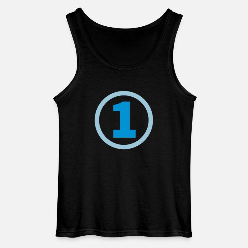 Nummer eins - Gildan Männer Tank Top - Schwarz