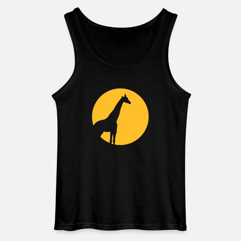 Giraffe - Gildan Männer Tank Top - Schwarz