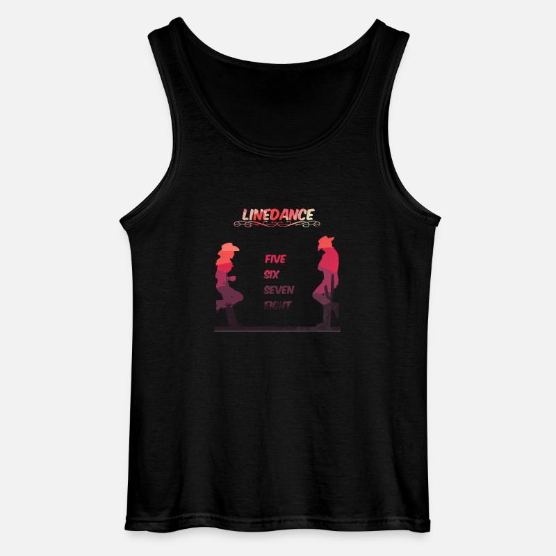 Line Dance Death Valley - Gildan Männer Tank Top - Schwarz