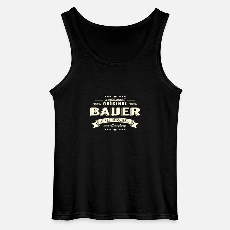 Bauer aus Leidenschaft - Gildan Männer Tank Top - Schwarz