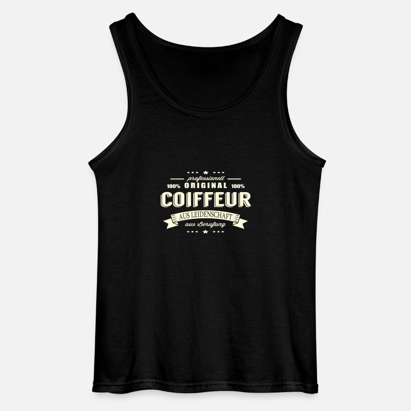 Coiffeur aus Leidenschaft - Gildan Männer Tank Top - Schwarz