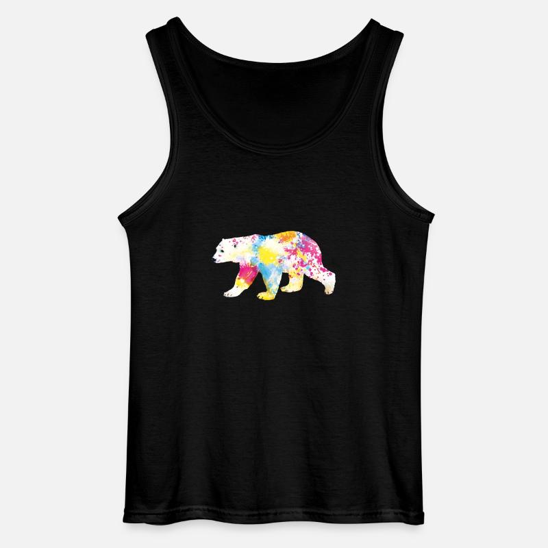 polar bear - Gildan Männer Tank Top - Schwarz