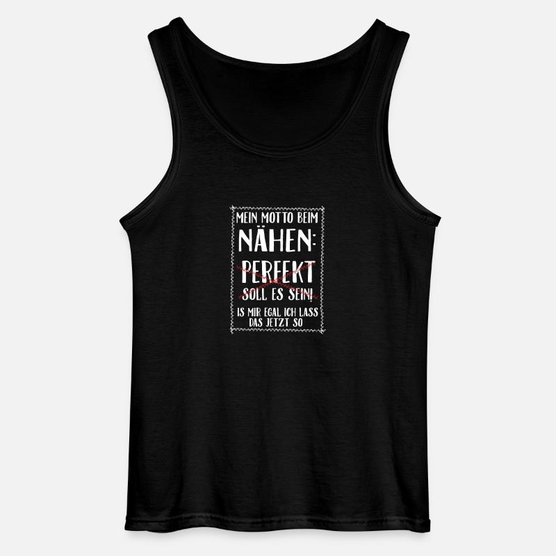 Nähen is mir egal - Gildan Männer Tank Top - Schwarz