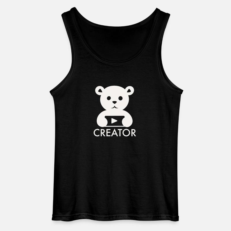 Teddybär Creator YouTube - Gildan Männer Tank Top - Schwarz