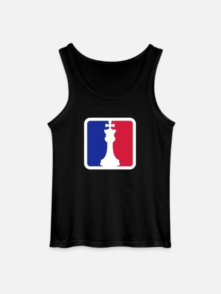 Chess Red Blue - Gildan Men’s Tank Top - black
