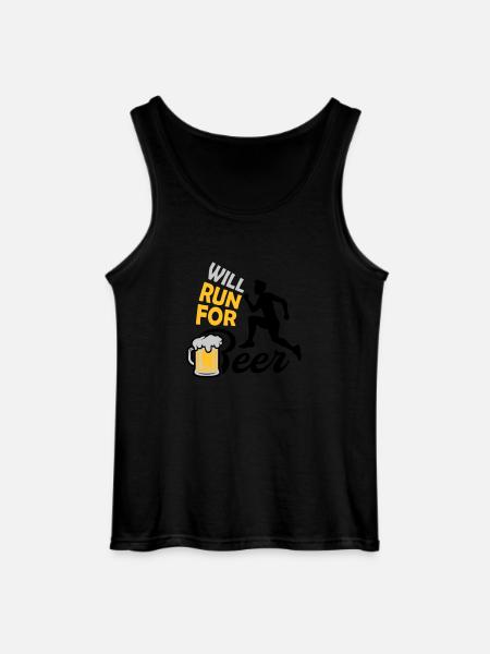 Run for Beer - Gildan Men’s Tank Top - black