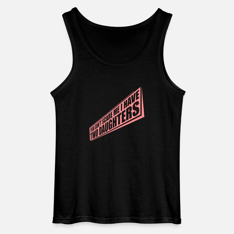 I have two daughters - Gildan Männer Tank Top - Schwarz