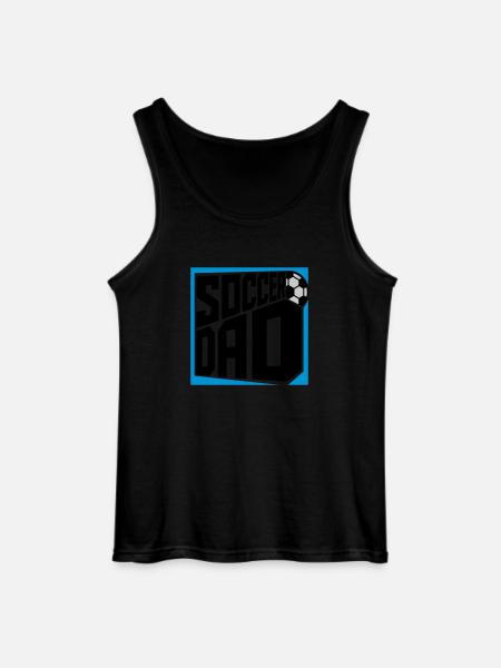 Logo Design Soccer Dad - Gildan Men’s Tank Top - black