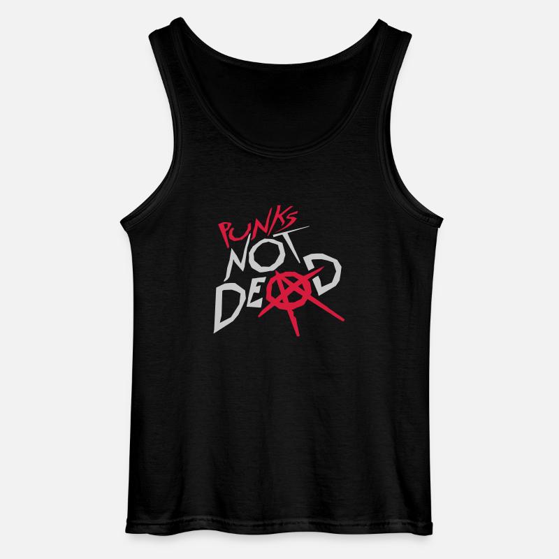 punks not dead Zitat - Gildan Männer Tank Top - Schwarz