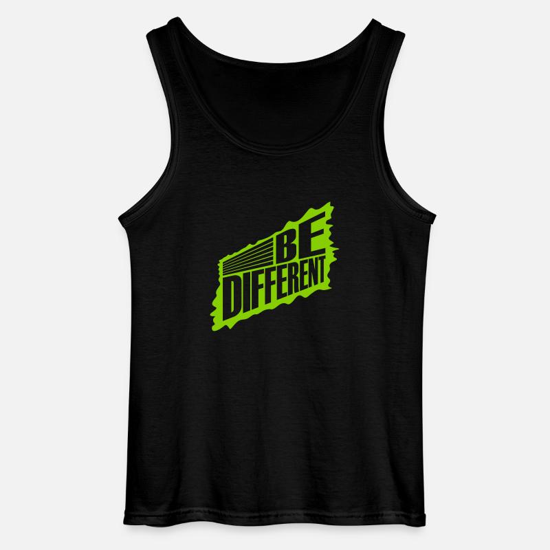 Be different Logo Design - Gildan Men’s Tank Top - black