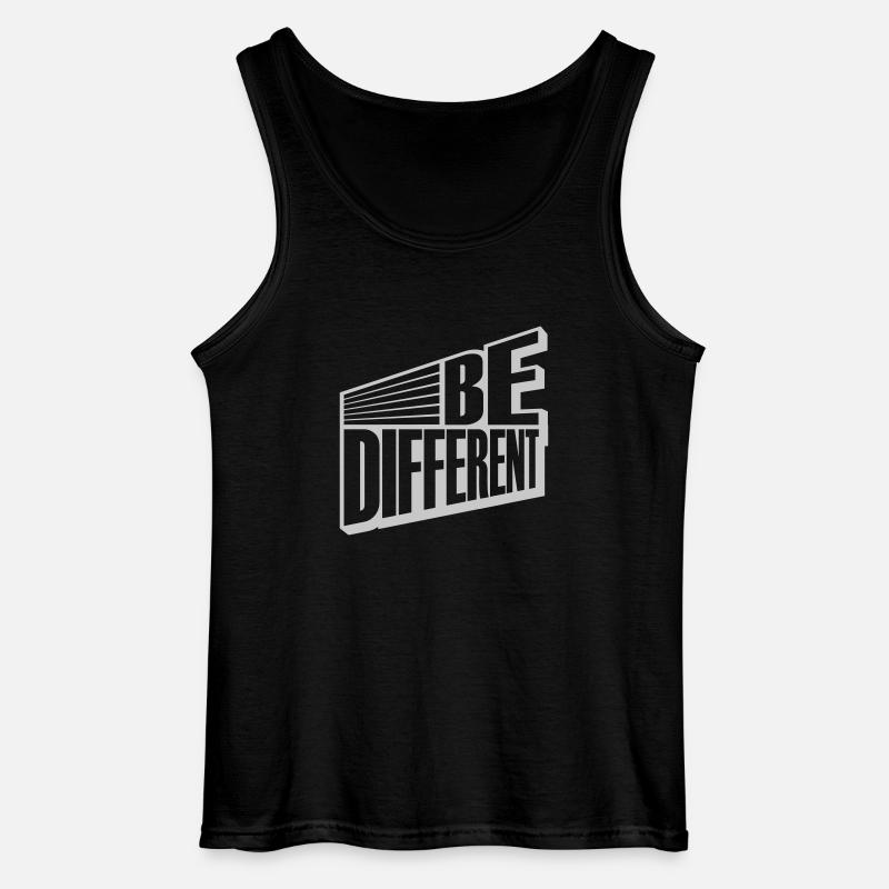 Be different Logo Design - Gildan Men’s Tank Top - black